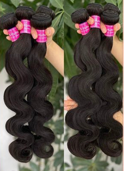 Body wave 100% human hair 3 bundle deal